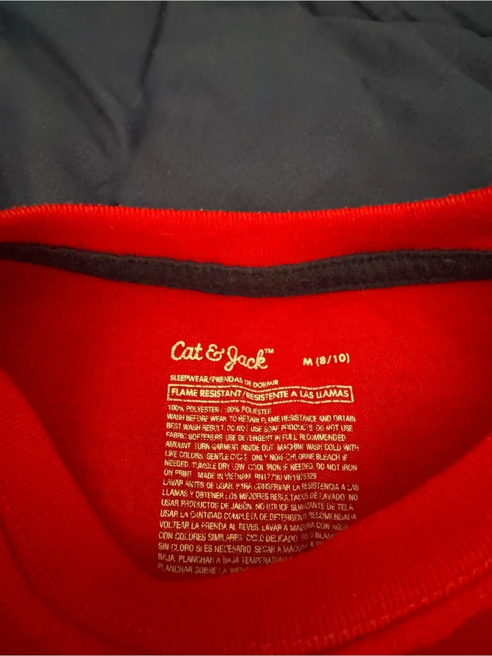 Cat & Jack Kids Red Dinosaur Holiday Pajama Set